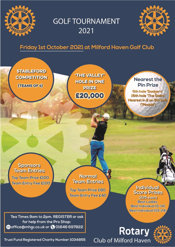 Rotary Club of Milford Haven Golf Touranment 1st Oct 2021